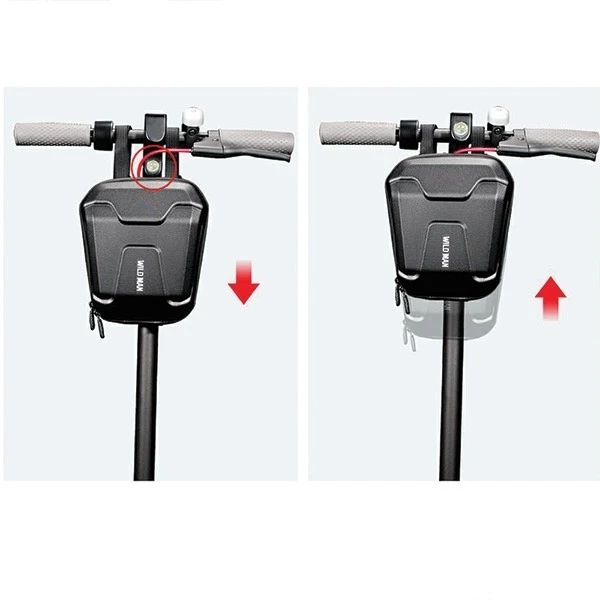 Сумка для самоката WILDMAN TS9 2.5L Чорна сумка на кермо PU EVA