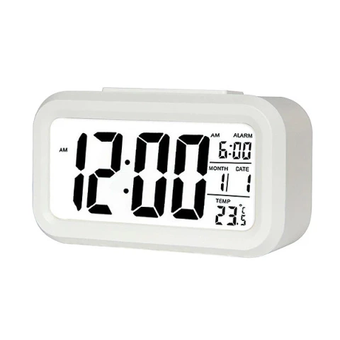 Alarm clock Trusty large LCD white ZG21