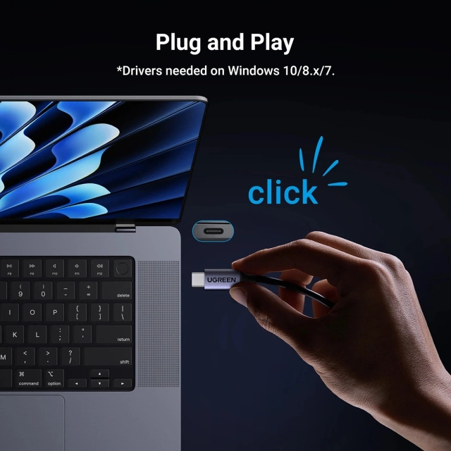 Адаптер Ugreen CM648 USB-C для Ethernet RJ45 2.5G