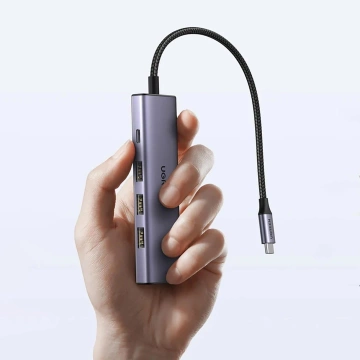 HUB Ugreen CM511 5w1 USB-C PD HDMI 3x USB-A 3.0 Szary