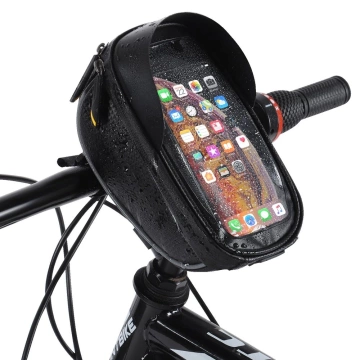 Wozinsky bicycle handlebar bag with phone case 1 l black (WBB16BK)