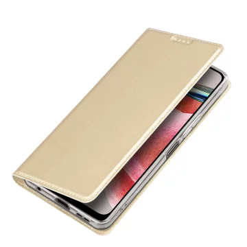 Dux Ducis Skin Pro Hülle für Xiaomi Redmi Note 12 Cover Flip Card Wallet Stand Gold