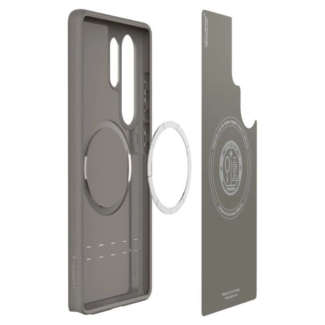 Samsung Galaxy S25 Ultra Ash Gray Spigen Parallax Mag MagSafe Case