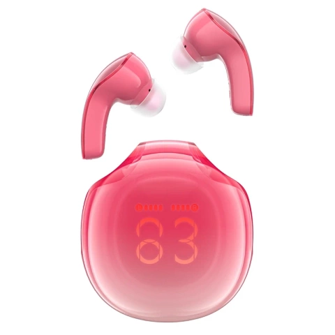 Acefast T9 Bluetooth 5.3 LED IPX4 Ohrhörer – In-Ear, Rot
