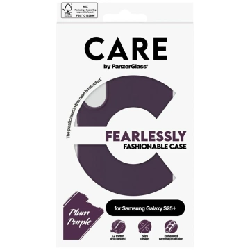 Púzdro Etui CARE pre Samsung Galaxy S25 od PanzerGlass Fashion Plum Purple