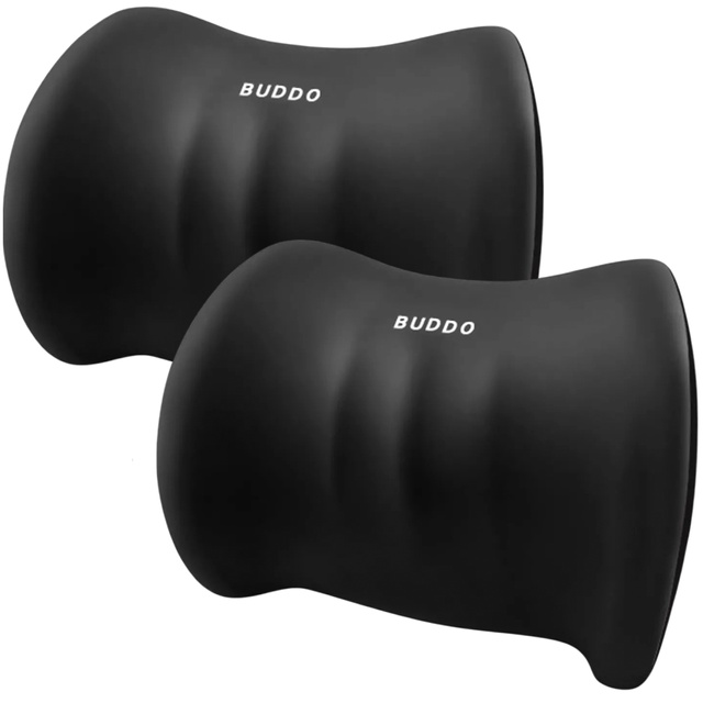 Alogy Car Pillow Lumbar Back Support Memory Foam Black