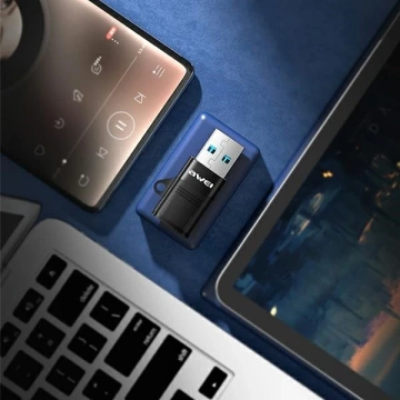 Перехідник AWEI CL-13 USB-C/USB-A czarny/black