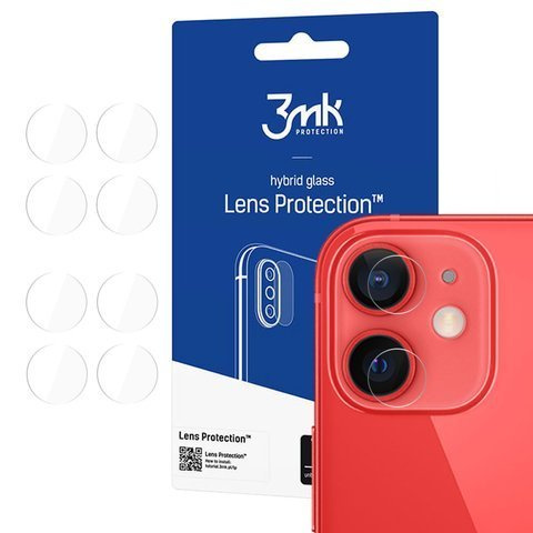 Glass x4 for camera lens 3mk Lens Protection for Apple iPhone 12 Mini