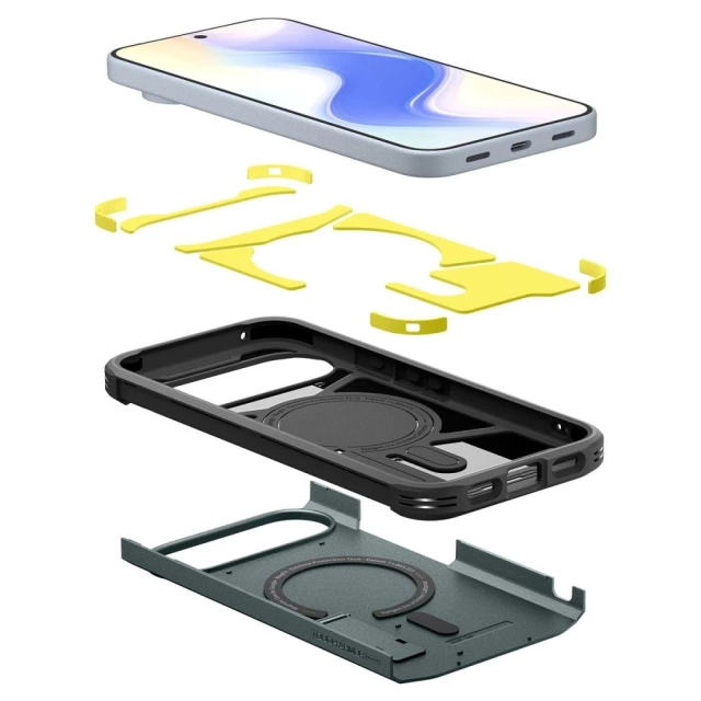 Etui Ochronne do Google Pixel 10 / 10 Pro Spigen Tough Armor Mag MagSafe Abyss Green