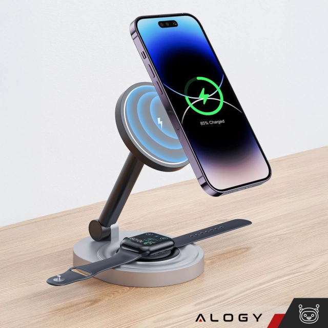 HUB-Splitter Alogy-Adapter für Computer-Laptop mit USB-C auf 3x USB-A 2.0 1x USB-A 3.0 Grau