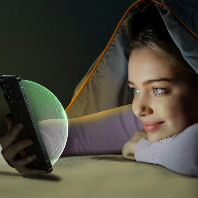 Зелене скло Joyroom Knight для iPhone 14 Pro з фільтром проти синього світла на весь екран (JR-G02)