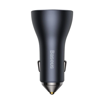 Baseus Golden Contactor Pro car charger USB-A 2x USB-C 65W dark gray (CGJP010013)