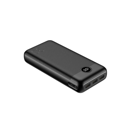 Powerbank Зовнішній акумулятор VEGER L30 - 30 000mAh LCD Quick Charge PD 20W чорний (W3008PD)