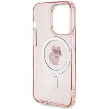 Karl Lagerfeld KLHMP15XHFCCNOP Case for iPhone 15 Pro Max 6.7" Red/Pink Hardcase IML Choupette MagSafe