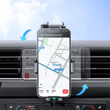 Joyroom Autohalterung mit kabellosem Ladegerät 15W für Cockpit Armaturenbrett schwarz (JR-ZS245)
