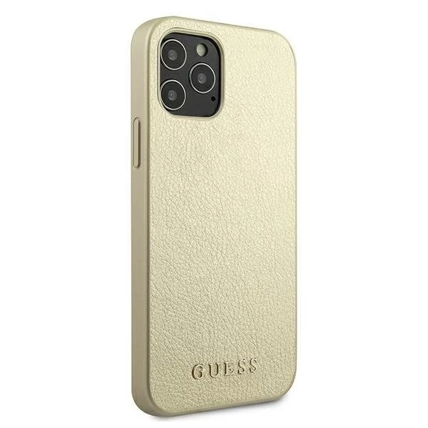 Guess GUHCP12LIGLGO iPhone 12 Pro Max 6,7" złoty/золотий твердий чохол Iridescent