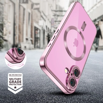 Etui Tech-Protect MagFlex MagSafe iPhone 16 Shiny Rose