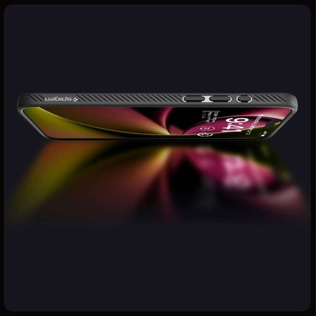 Case for iPhone 15 Pro Max Spigen Liquid Air Case, housing, protective back, Matte Black Glass