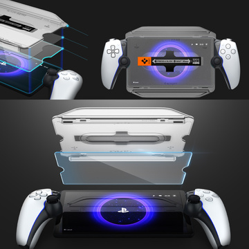 Скло загартоване для Sony Playstation Portal Spigen Glas.TR "EZ FIT" Прозоре з монтажною рамкою [1 шт.]