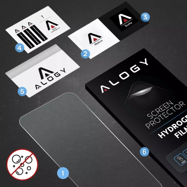 "MATTE" fólia pre Apple iPhone 14 Hydrogel Alogy HydroSkin Matte Pro™ obrazovka pre "FIGERPRINT FREE" puzdro