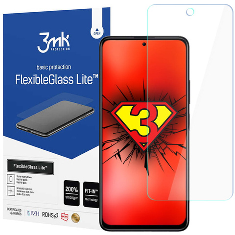 Nerozbitné hybridní sklo 3mk Flexible Glass Lite pro Redmi Note 11s / 11 4G / Poco M4 Pro 4G