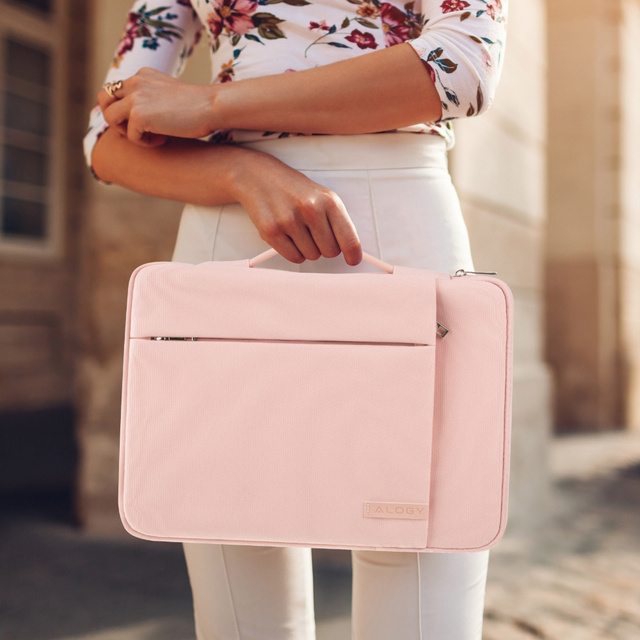 Чохол сумка для ноутбука MacBook Air Pro 13.3 дюймів Alogy 360 case protective cover case Pink