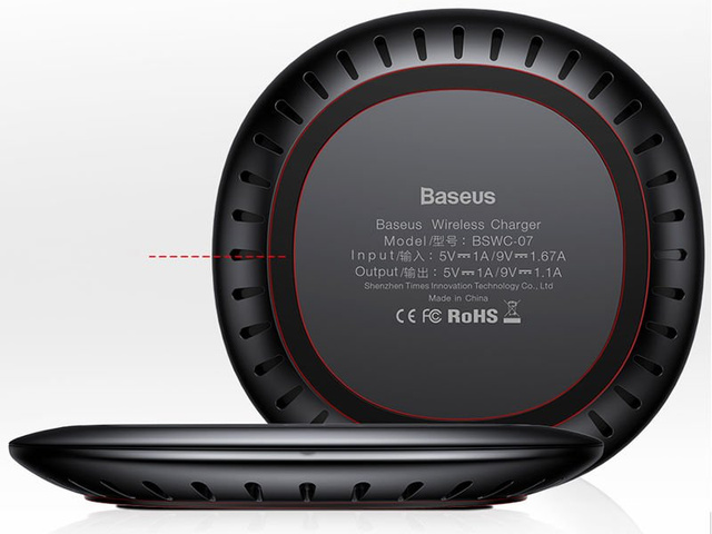 Baseus UFO Qi bezdrátová indukční nabíječka, černá