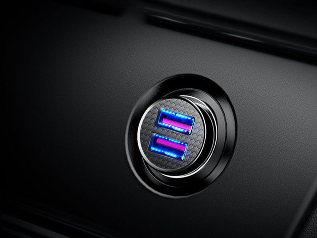 Baseus Dual Quick QC 3.0 2x USB 30W car charger black