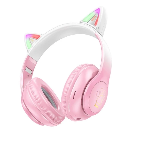 HOCO W42 Cat Ears Cherry Blossom Bluetooth Wireless On-Ear Headphones