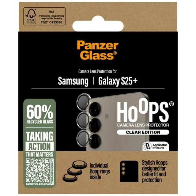 Захисне скло PanzerGlass Hoops для об'єктива камери Samsung Galaxy S25 Plus