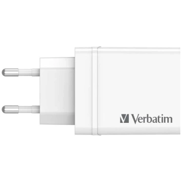 Настінний зарядний пристрій Verbatim 30 Вт 3xUSB-A/USB-C PD 3.0 Білий