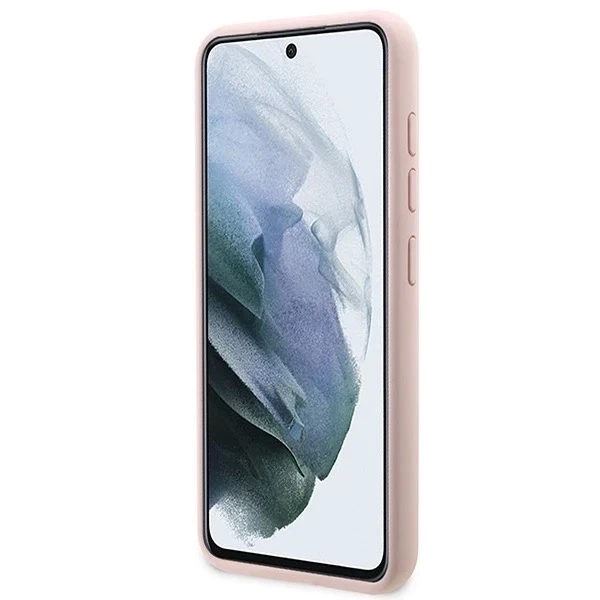 Pevné puzdro Karl Lagerfeld KLHCS23SSNCHBCP pre Samsung Galaxy S23 S911 zo silikónovej chupette