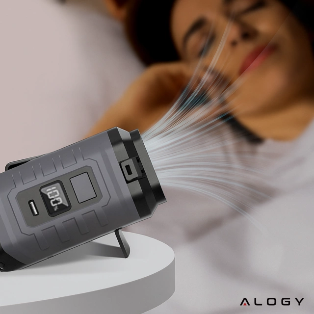 Ventilator mit Gürtelclip, 4000-mAh-Akku, 5 Geschwindigkeitsstufen, 8–40 Stunden Laufzeit, USB-Ladefunktion, geeignet für Baustellen, Outdoor-Aktivitäten, Wandern, Sommerarbeit, Powerbank