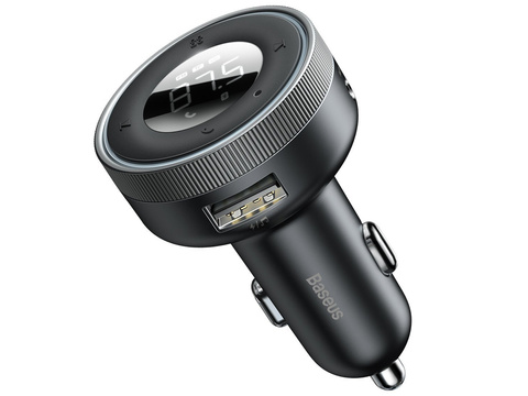 Baseus Enjoy Car Charger 3,4A FM vysílač černý