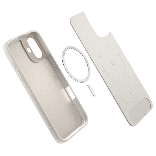 Puzdro Spigen pre iPhone 16 Cyrill Kajuk Mag MagSafe Cream