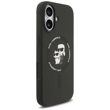 Etui Ochronne do iPhone 17 Karl Lagerfeld Silicone KC Body Ring MagSafe Czarny