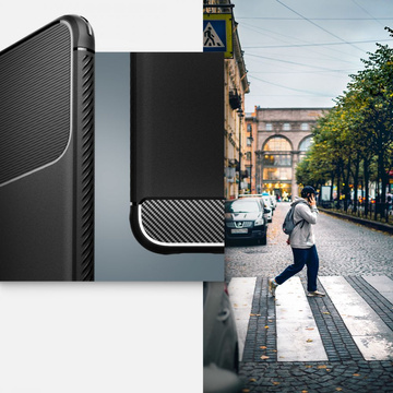 Чохол для Samsung Galaxy S22 case Spigen Rugged Armor Matte Black