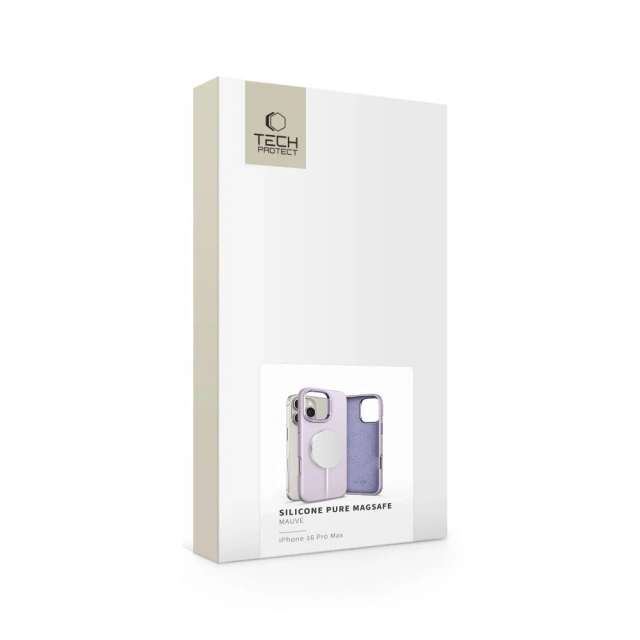 Etui Tech-Protect Silicone Pure MagSafe iPhone 16 Pro Max Mauve