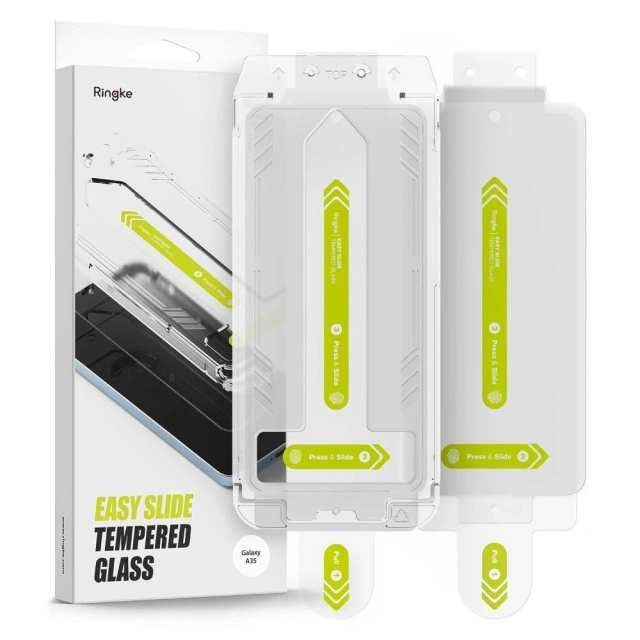 Ringke Easy Slide 2-pack tempered glass for Samsung Galaxy A35 5G Clear