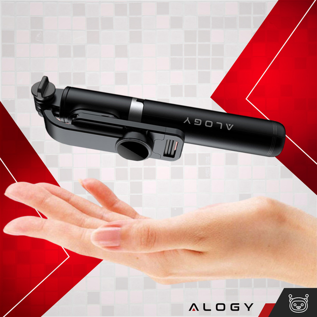 Alogy Selfie Stick Držák na telefon Foto stativ Stativ 103 cm Bluetooth dálkové ovládání černý