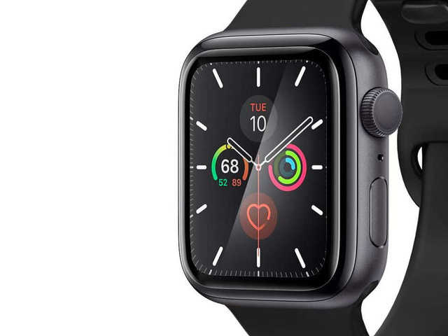 Spigen ProFlex Ex Fit x2 Hybridglas für Apple Watch 4/5/6 / SE 44mm Schwarz