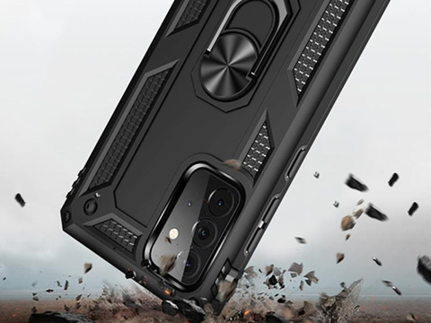 Броньований чохол Alogy Stand Armor Ring для Samsung Galaxy A72 Black