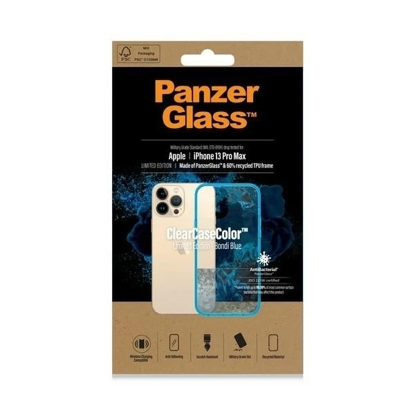 Чохол для iPhone 13 Pro Max PanzerGlass ClearCase, антибактеріальний, військового класу
