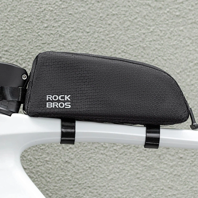 Rockbros 0.9l wasserdichte Fahrradtasche für Rahmen-Oberrohr - Schwarz