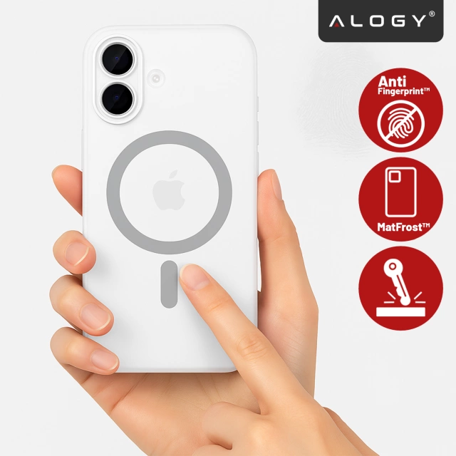 Чохол для Apple iPhone 16 Pro Max Alogy MagSafe Hybrid Matte Case Matte Cover with Lens Protection Black