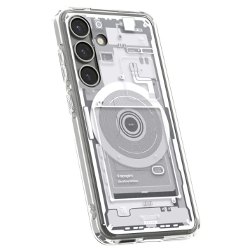 Black Case for Galaxy S25 Zero One White Spigen Ultra Hybrid MagSafe