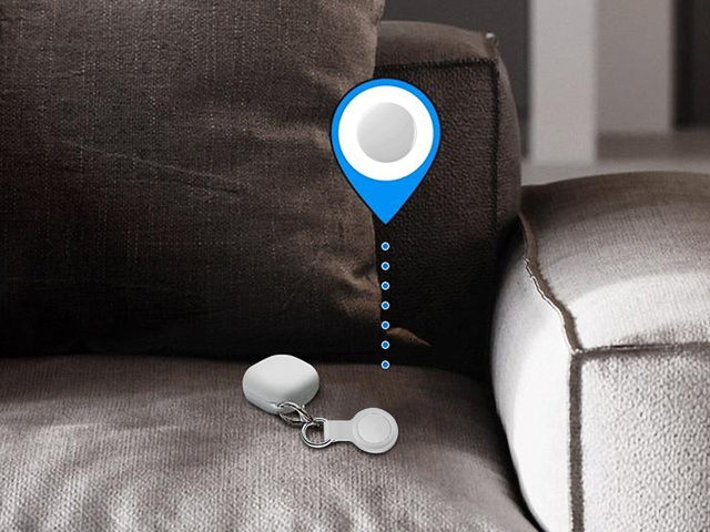 Силіконовий чохол Alogy Key ring з карабіном для Apple AirTag White