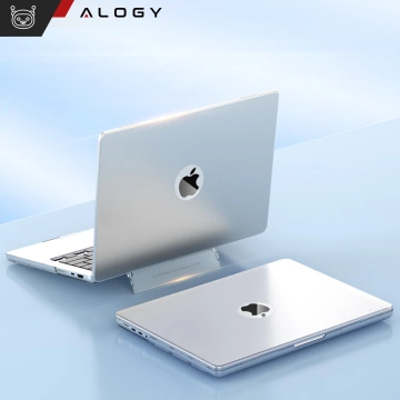 Matte Hülle mit Ständer Alogy ProStand™ Gehäuse für MacBook Air 13,3" (A1932/A2179/A2337) Transparent