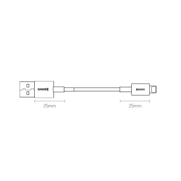 Baseus Superior USB kábel - Lightning 2,4 A 1 m červený (CALYS-A09)