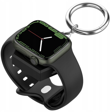 Keychain Charger for Samsung Galaxy Watch Magnetic Induction 2.5W with Keychain Key Chain Pendant Black